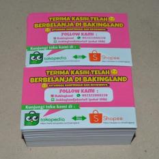 Thanks Card / Reminder Tokopedia / Online Shop AP150 - Custom