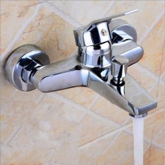 Kualitas Terbaik Wall Mount Terjun Mixer Keran Kuningan Chrom E Keran Wastafel Kamar Mandi Modern Basin Kamar Mandi Alat-Internasional