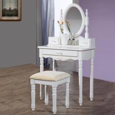 The Olive House - Meja Rias Lucia with Drawers ( plus stool )