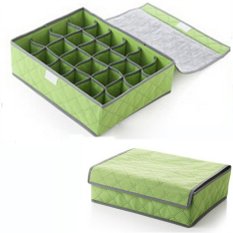 Thinch Underwear Storage 24 Grid Box / Penyimpanan Celana Dalam /Kaos Kaki / Brg Kecil - Hijau