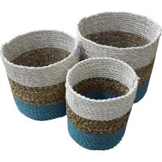 Tilavie Keranjang Miniloly set 3in1 - Anyaman Rotan
