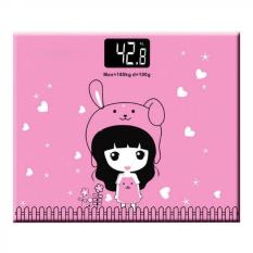 timbangan badan mini digital desain kartun 180kg max