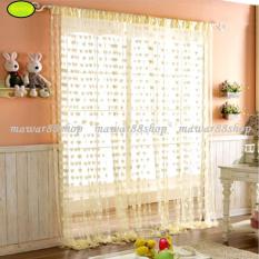Tirai Benang Motif Love warna -kuning /mawar88shop