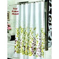 Tirai Kamar Mandi Anti Air - Shower Curtain Bathroom Motif By Gogo Shop.
