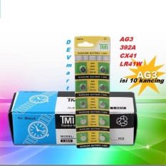 Maxell Battery Alkaline Baterai Kancing Lithium AG3 LR41 (1.55V) Untuk Kalkulator, Jam, Kamera, PDA - Isi 10 Pcs