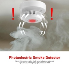 TMISHION Photoelectric Smoke Detector Fire Alarm Sensor System for Home Office Security - intl