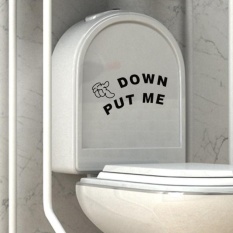 Toilet Seat WC Wall Sticker Vinyl Art Removable Bathroom Mural Home Decor DIY