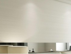TOKUNIKU Wallpaper 3D Non Woven Solid Straight Vertical Stripes 53cmx10m - White 7072