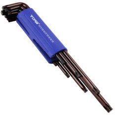 Tora Kunci L Bintang Torx Panjang Tanpa Lubang 9 Pcs T10 - T50