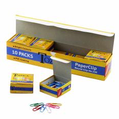 TOZHCA Penjepit Kertas MS-TZ-350WR Paper Clips No.1 10 IN 1 Grosir - Warna Warni