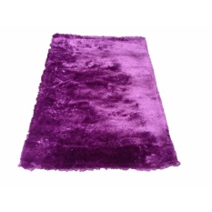 Tren-D-rugs - Karpet Permadani Kamar Tidur / Ruang Tamu Bulu Tebal Shaggy Polos 150 cm x 200 cm Purple - NMs