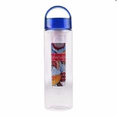 Tritan Water Bottle With Fruit Infuser - 600ml - Biru
