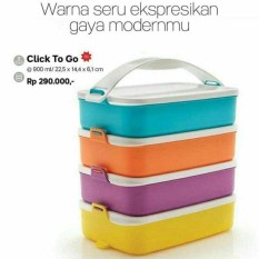 Tupperware Click To Go klik Clic Clik T Rantang 4 Susun