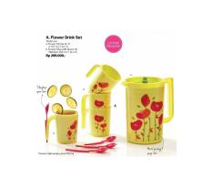 Tupperware Flower Drink Set - Promo Murah Disc 41%