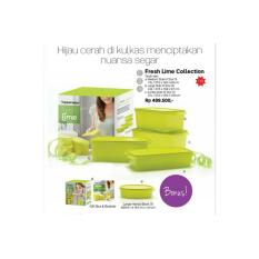 Tupperware Fresh Lime Collection / Wadah Untuk Di Kulkas (Free Bowl)