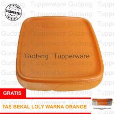 Tupperware Lolly Tup Gliter - Orange + Gratis Tas Bekal