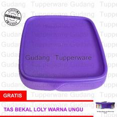 Tupperware Lolly Tup Gliter - Ungu + Gratis Tas Bekal