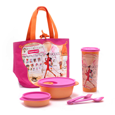 Tupperware Miss Bell Lunch Set With Tas