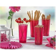 Tupperware Pink Spiral Tumbler 1pcs gelas cantik bermotif