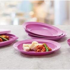 Tupperware Purple Daisy Plate Piring Makan Cekung Murah