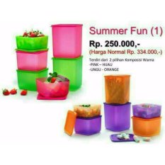 Tupperware Summer Fun Pink Hijau