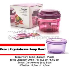 Tupperware Turbo Chopper Purple Free Crystalwave Soup Bowl - Q5jq0s