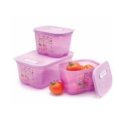 Tupperware Ventsmart Set Wadah Sayur dan Buah - Ungu