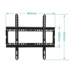TV Wall Mount Bracket for Most 26-55 Inch LED, LCD and Plasma TVs, Up to VESA 400 x 400mm and 100 LB/50 KG Loading Capacity, Low Profile - intl