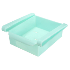 UJS Meluncur Ke Dapur Kulkas Freezer Ruang Saver Penyelenggara Rak Penyimpanan (Biru)