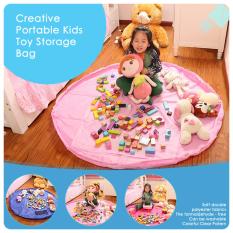 Ultimate Tempat Penyimpanan Mainan Anak Serbaguna / Kantong / Alas Main / Toys Storage Bag Organiser BY-710-KM - Pink