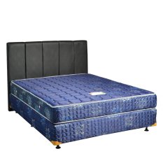 Uniland Springbed Standard Biru Divan Flamboyan HB Vadia Size 180 x 200 - Full Set - Khusus Jabodetabek