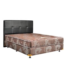 Uniland Springbed Standard Coklat Divan Flamboyan HB Elegance Size 160 x 200 - Full Set - Khusus Jabodetabek