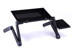 uNiQue Meja Laptop Portable Aluminium i-Robot Hitam