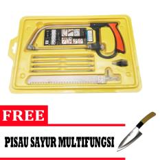 Universal Gergaji Multifungsi Bisa Untuk Memotong Besi , Keramik Dll Sudah termasuk 5 Mata Pisau ( Pegangan Kuat ) + Free pisau Multifungsi - Silver
