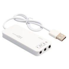 USB HUB Stereo DJ Suara Eksternal Kartu Headset Mikrofon Adaptor untuk PC Laptop-Intl