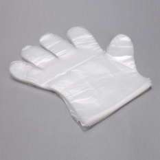 Berguna Transparan Sekali Pakai Plastik Anti Selip Sarung Tangan PE