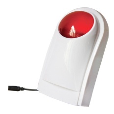 USTORE Tahan Air Wireless Outdoor Flash Strobe Suara Sirene Lampu Merah Alarm System White-Intl