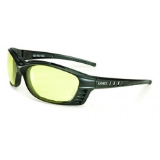 UVEX Oleh Honeywell S2602XP UVEX Livewire Sealed Kacamata dengan Bingkai Hitam Matte, Amber Lensa Tint, UV Extreme dan Anti-Fog Lens Coating-Intl