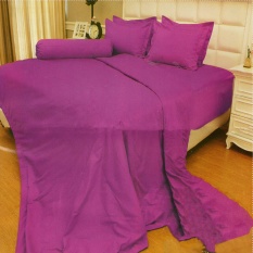 Vallery Quincy Sprei Single 120x200x30 cm Warna Light Purple