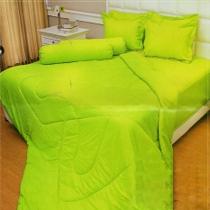 Vallery Quincy Sprei Single 120x200x30 cm Warna Lime