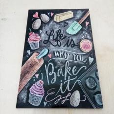 Vasty / hiasan dinding / poster kayu / wall decor / dekorasi rumah / hiasan kamar / hiasan dapur / hiasan ruangan / cafe vintage / shabby chic / 20 x 30 ...