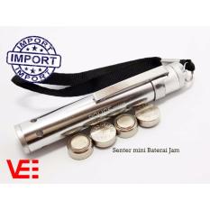 VeE Senter Police Mini LED Baterai Jam