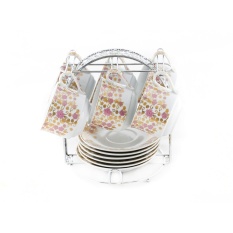 Vicenza Cangkir & Lepek - Cup & Saucer B671 13 Pcs Motif Lolli
