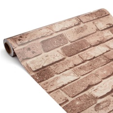 Vintage 3D Bata Wallpaper Roll 45 Cm X 10 M Brickwork Self-adhesiveWall Kertas Roll Dekorasi Rumah Toko Waterproof Stiker Dinding-Internasional