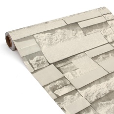 Vintage 3D Bata Wallpaper Roll 45 Cm X 10 M Brickwork Self-adhesiveWall Kertas Roll Dekorasi Rumah Toko Waterproof Stiker Dinding-Internasional