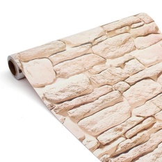 Vintage 3D Bata Wallpaper Roll 45 Cm X 10 M Brickwork Self-adhesiveWall Kertas Roll Dekorasi Rumah Toko Waterproof Stiker Dinding-Internasional