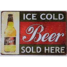 Vintage Algam Lukisan Retro Frosted Besi Sheet Metal Drawing Cafe Bar Dekorasi Rumah-Internasional