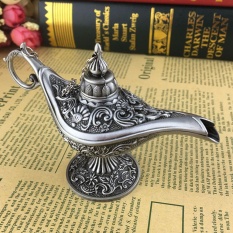 Vintage Panci Perak Koleksi Legenda Aladdin Jin Ajaib Berharap Lampu Dekorasi-Intl