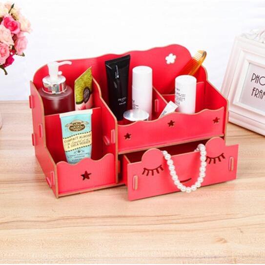 Vintage Storage Rak Kayu Desktop Kosmetik Alat Tulis Kantor Laci PROMO Vintage Storage Rak Kayu Desktop Kosmetik Alat Tulis Kantor Laci PROMO