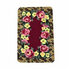 Vintage Story Carpet Floral Merah Motif Bunga